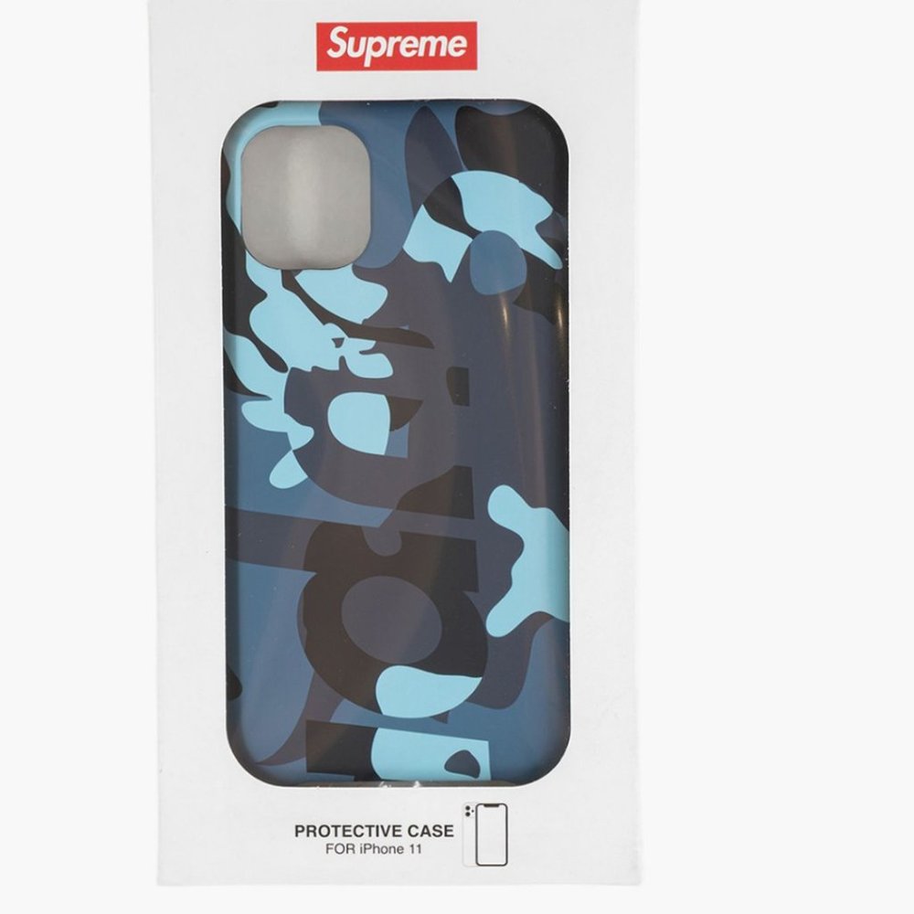 Supreme camo blue iPhone 11 Pro case